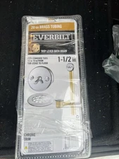 Everbilt Trip Lever 1-1/2 in. 20-Gauge Brass Pipe Bath Waste and Overflow Drain