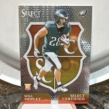Will Shipley 2024 Panini Select Certified Rookie #20 Philadelphia Eagles