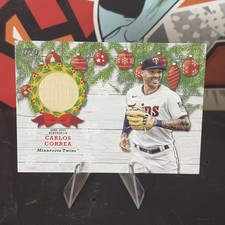2022 Topps Holiday - Mega Box Relics Carlos Correa #WRC-CC (MEM) Bat Relic