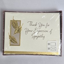 Box Set of 10 Hallmark Thank You Cards 10 Envelopes, Blank Inside, New Sealed