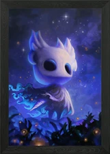 Vessel under a glass moon Framed Wall Art Poster Canvas Print Picture