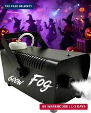 Fog Machine, Smoke Machine 600W with Wireless Wired Remote Control for Halloween