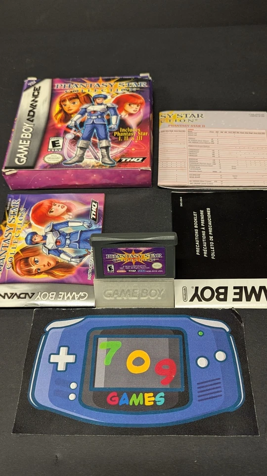 Phantasy Star Collection (Nintendo Game Boy Advance) GBA CIB COMPLETE - Image 2 of 4
