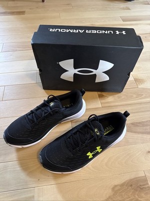 Under Armour Charged Assert 10 Mens Black/Neon Athletic Running Shoes Mens 10.5
