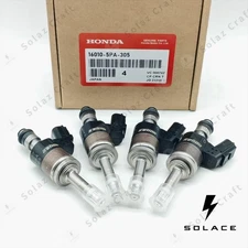 4PCS GENUINE OEM FUEL INJECTORS 16010-5PA-305 FOR ACCORD CR-V CIVIC 1.5L TURBO