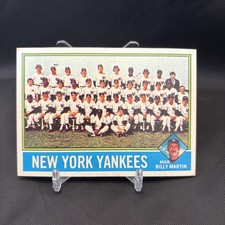 1976 Topps - Team Checklist Billy Martin #17