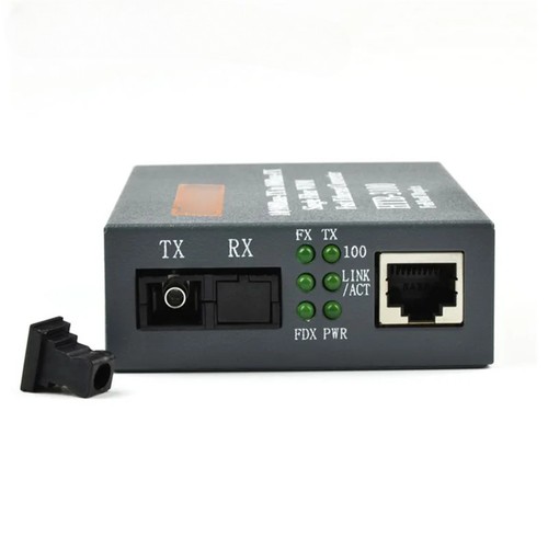 Fiber Optical Single Mode Single Fiber SC Port 20KM External Power Supply 10M - 第 3/10 張圖片