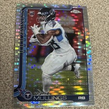 2025 Topps Chrome Kalel Mullings 309 Rookie RC Pulsar Refractor Tennessee Titans
