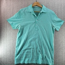 Criquet Polo Shirt Mens Medium Mint Green Golf Short Sleeve Casual Comfort