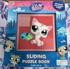 Littlest Pet Shop Sliding Puzzle Book, 4 jigsaw Puzzles inside