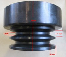 25.4mm 1" centrifugal clutch 102mm 2x 'B' profile V belt pulleys 19hp 2B102-25.4