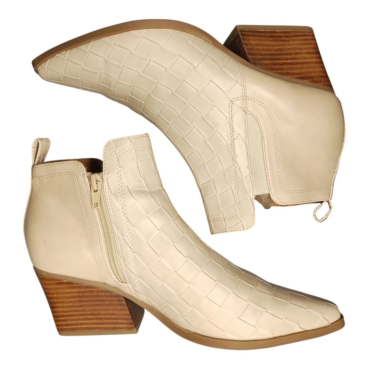 Yellowbox Cameon Ankle Boots Womens Size 8.5 Tan Synthetic Block
