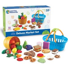 Learning Resources Sprouts Deluxe Market Set - Kitchen Fruit Basket
