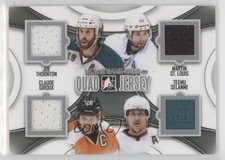 2013-14 In the Game-Used Quad Jersey Silver Joe Thornton Claude Giroux HOF f0e