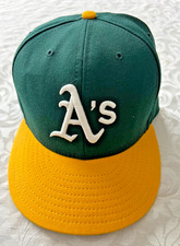 Green/Yellow New Era 59Fifty Oakland A's Hat MLB Genuine Merchandise