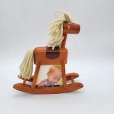 Vintage Wooden Rocking Horse Children's Photo Frame by Malden