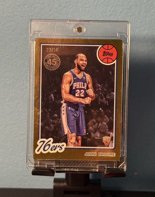 Johni Broome RC Gold JERSEY MATCH 22/50 Topps 2025-26 #80BK-78 76ers