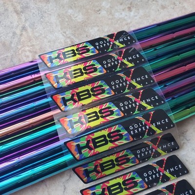 Gorgeous Uncut & New KBS Tour 110g PVD Rainbow 3-PW Regular Flex