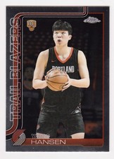 2025-26 Topps Chrome #266 Yang Hansen Portland Trail Blazers RC