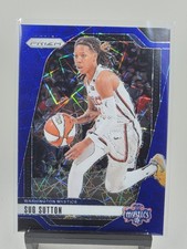 Sug Sutton 2024 Panini Prizm WNBA Blue Velocity #51 Washington Mystics