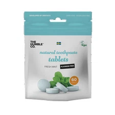 Dental Tablets Charcoal Fluoride Free 60 Count By The Humble Co