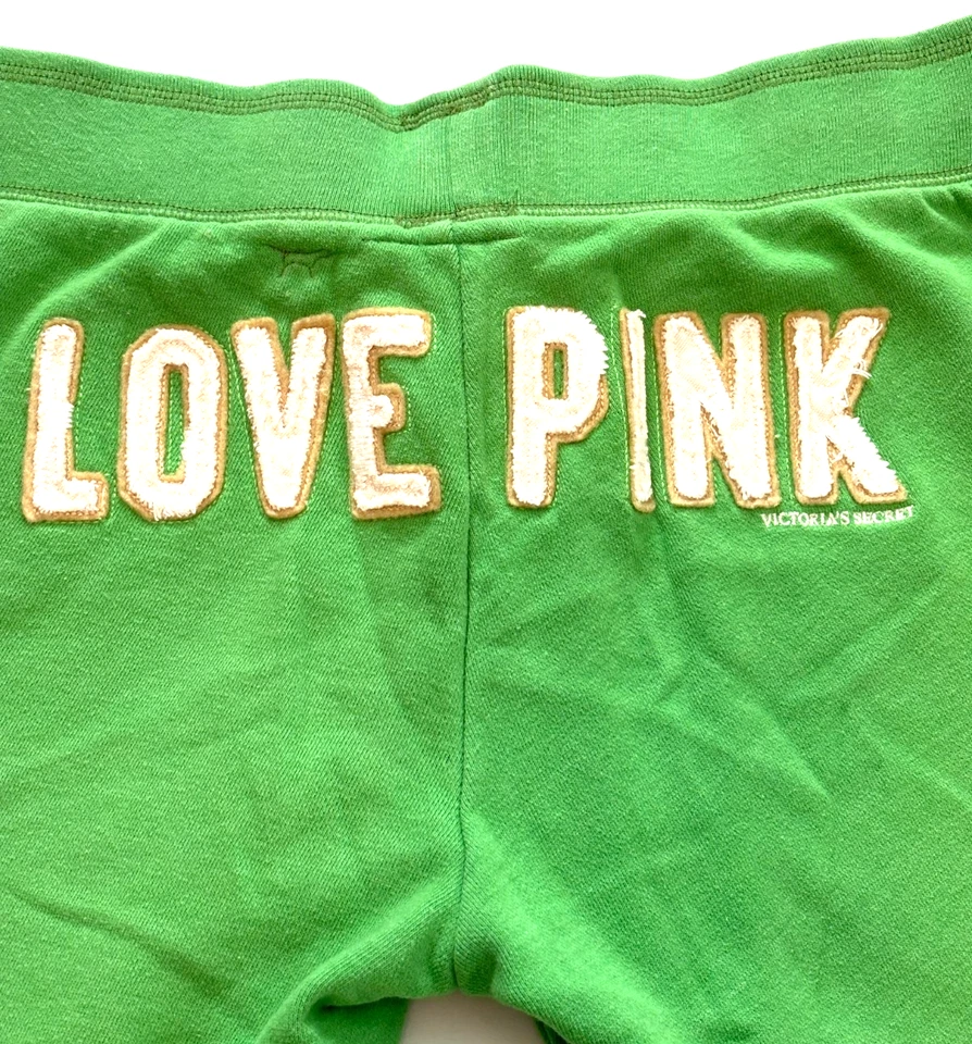 VTG Victorias Secret Love Pink My Favorite Sweats Joggers Women's Small Y2K 90s - Image 2 of 4