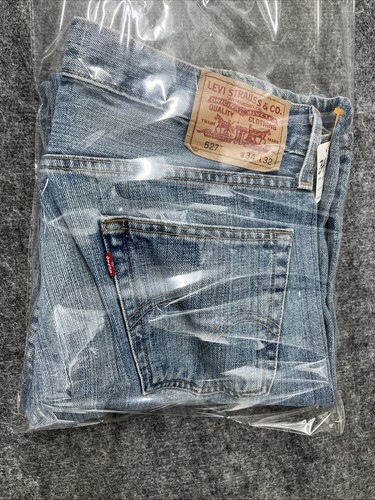Vintage Levis Jeans Herren 34X32 Dunkelblau Denim Hose 527 Bootcut Loose Cowboy Y2K - Bild 15 von 15