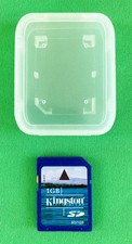 Kingston Technology 1 GB SD Card w/Case. Used