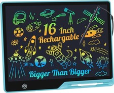 LCD Writing Tablet,16 Inch Colorful Screen 16"W x 16"H, 16inch-blue