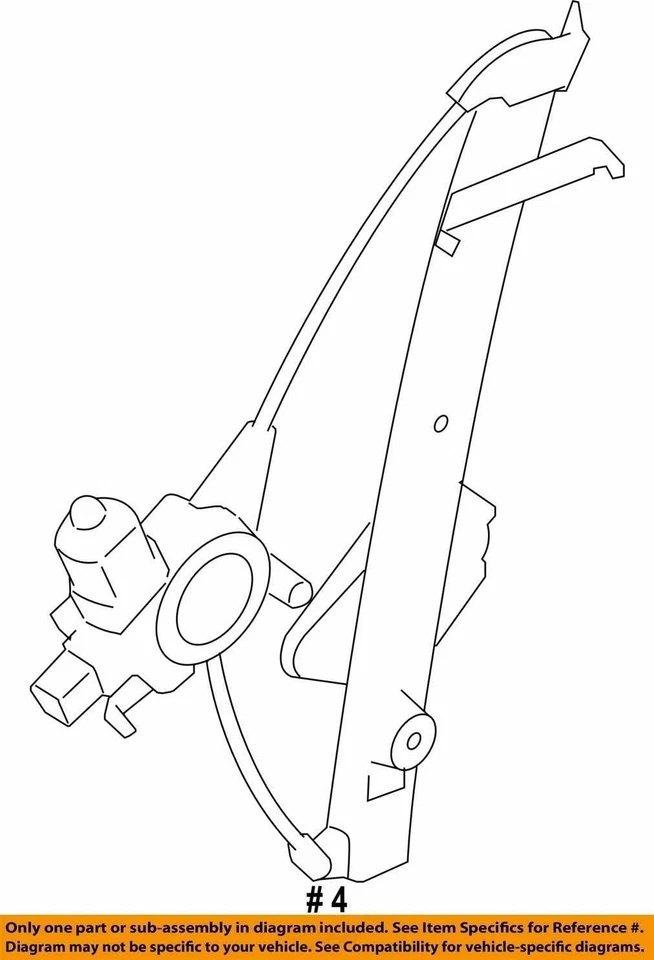 Conjunto de motor regulador ventana trasera izquierda Subaru Forester 2009-2013 OEM Foto 4 de 4