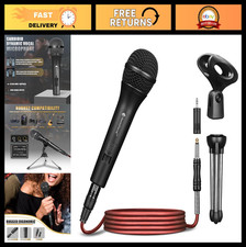 Dynamic Karaoke Microphone with 16ft XLR to 1/4'' Cable - Vocal Handheld Mic for
