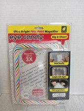 New Eye Candy Ultra Bright Full Page Magnifier As Seen On TV Magnifies Up to 3X