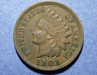 1901 Indian Cent   XF