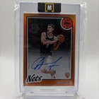 2025-26 Topps Egor Demin 1980-81 Auto RC Orange Rainbow #/25 Nets Rookie