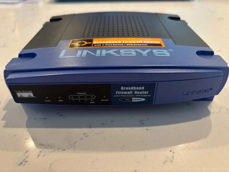 Linksys BEFSX41 ver 2.1 Broadband Firewall Router 4-Port 10/100 VPN Endpoint - Image 2 of 4