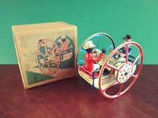 Rare c.1907 Lehmann EPL 640 ZIG-ZAG Tin Wind-up Zick-Zack Tinplate w/ Or. Box
