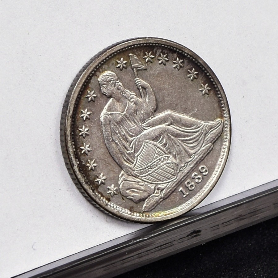 1839-O Liberty Seated Dime - Ch AU Details, Heavy Cleaned (#60179-L)