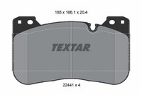 Textar Klocki Ham. BMW P. 3/4/5/8/X5/X6 3,0-4,4 17- 2244101