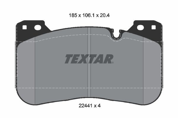Textar Klocki Ham. BMW P. 3/4/5/8/X5/X6 3,0-4,4 17- 2244101-image