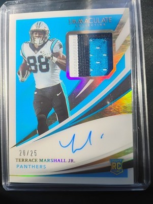 2021 Immaculate Signature Rookie /25 Terrace Marshall Jr RPA Patch Auto RC HOT 