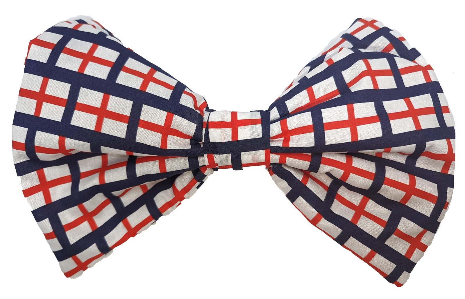 Adults National Flag of England St George Cross Giant Bow Tie Fancy Dress