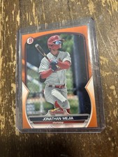 2023 Bowman Jonathan Mejia /25 Orange St Louis Cardinals Baseball Prospect Card