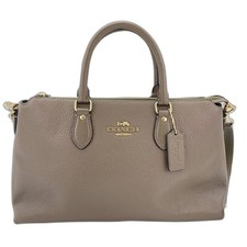COACH Georgia Satchel 2WAY Handbag Leather Brown WS30923 Used