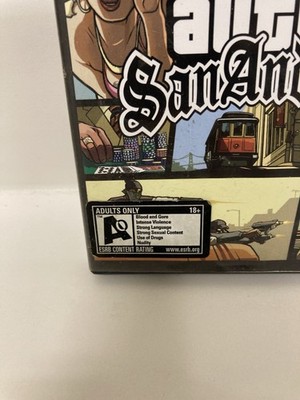 Grand Theft Auto San Andreas,AO Sex Sticker 1st Print PS2 Rare Cib,Blk Case Wata