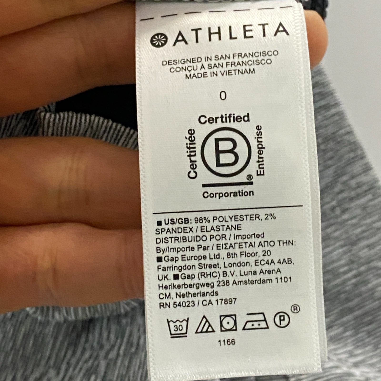 Athleta Silver Black Performance Echo Shorts Size… - image 7