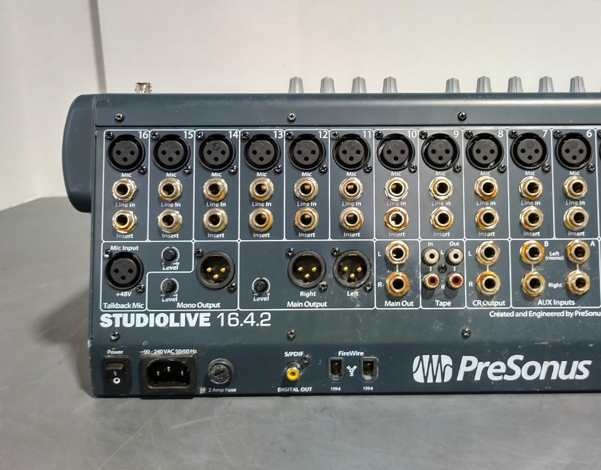 PreSonus STUDIO LIVE 16.4.2 デジタルミキサー中古品 PreSonus StudioLive 16.4.2 Digital Mixer for sale online | eBay