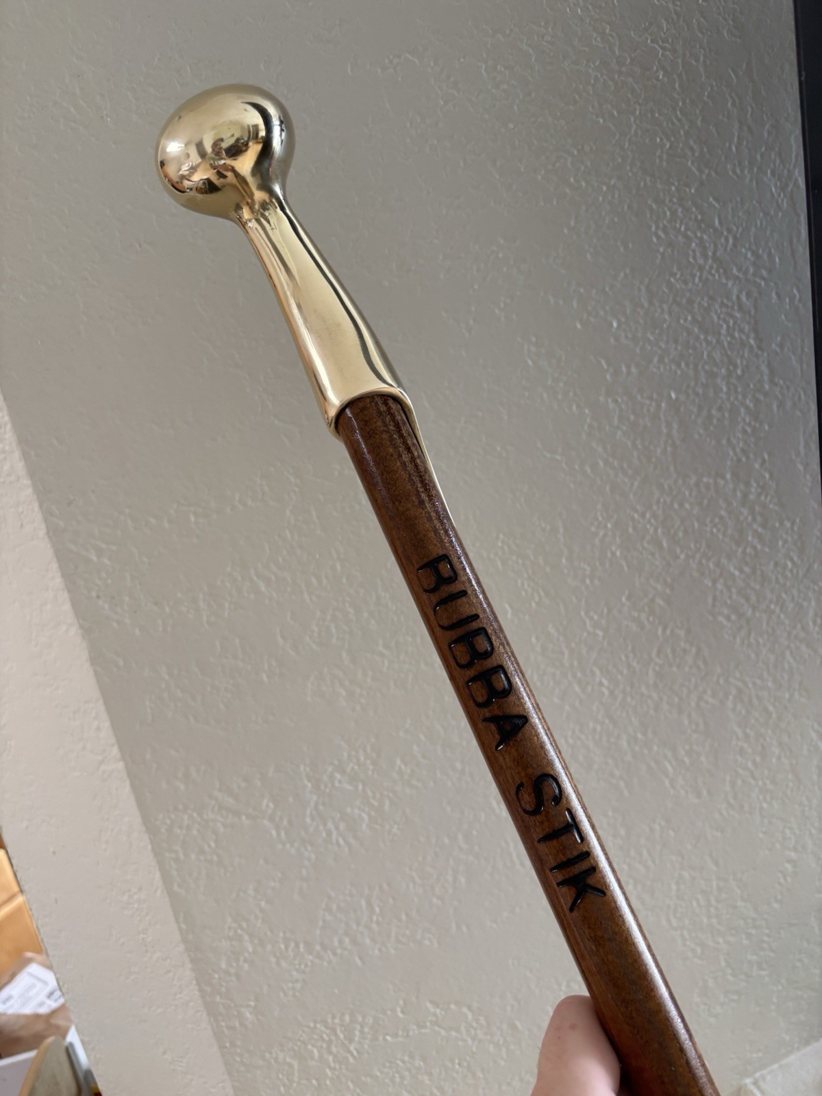 Bubba Stick Solid Brass Ball Handle Cane Walking … - image 1