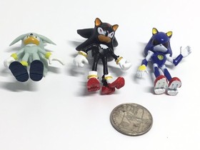 Jakks Pacific Sonic The Hedgehog Plastic Figure 2" Lot of 3 SEGA