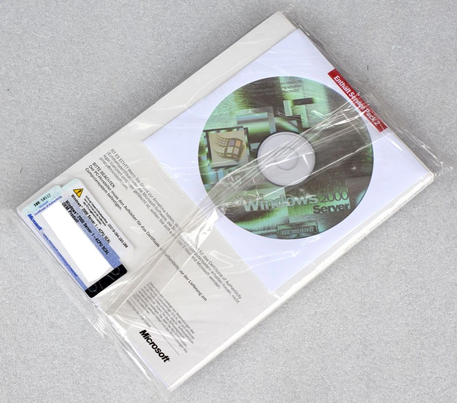 Original Neuverpackte Windows Server 2000 License With Book & CD Universal M1146 - Image 3 of 3