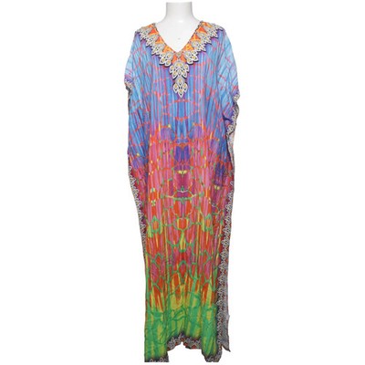 Kaftan, Größe: ONE SIZE, Mehrfarbig, Viskose, Sonstiges, Damen #RDc